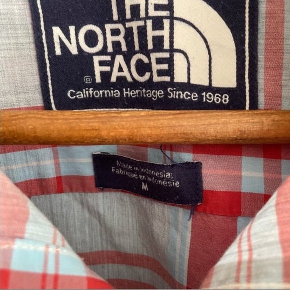 North Face plaid button up shirt size M - Picture 4 of 8